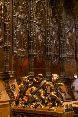 Téléchargez les photos : Cathédrale d'Auch (Cathédrale Sainte-Marie d Auch), site UNESCO, Midi-Pyrénées, France - en image libre de droit