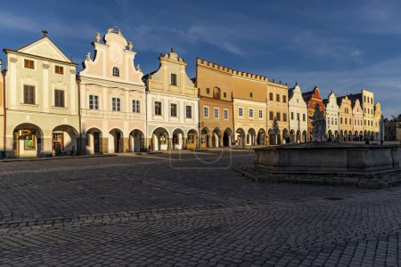 Foto de Telc, Patrimonio de la Humanidad de la Unesco, Moravia del Sur, República Checa. - Imagen libre de derechos