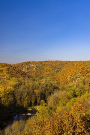 Foto de Mirador de Nueve Molinos cerca de Hnanice, NP Podyji, Moravia del Sur, República Checa - Imagen libre de derechos