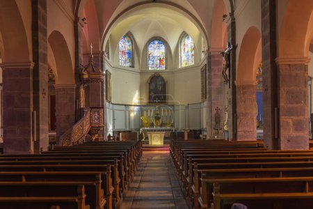 Photo for Saint-Nicolas church, Villersexel, Haute-Saone, France - Royalty Free Image