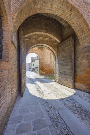 Photo for Ancient walls of Montagnana, Padova province, Veneto, Italy - Royalty Free Image