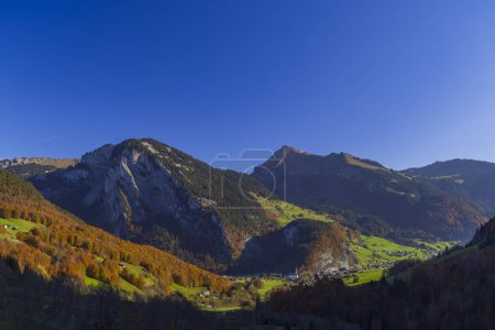 Photo for Typical landscape near Damls, Bregenzer Wald, Bregenz district, Vorarlberg, Austria - Royalty Free Image