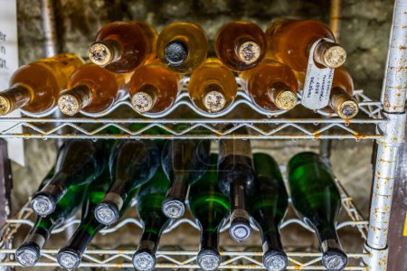 Téléchargez les photos : Archives de vin dans la cave d'Eger, Hongrie - en image libre de droit