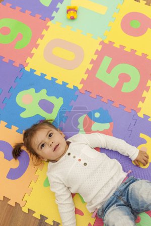 Photo for Girl in kids room, Czech Republic - Royalty Free Image