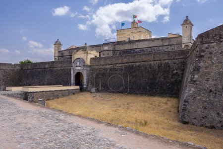 Téléchargez les photos : Fort Santa Luzia (Forte de Santa Luzia), site du patrimoine mondial de l'UNESCO, Alentejo, Portugal - en image libre de droit