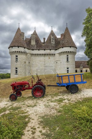 Photo for Monbazillac castle (Chateau de Monbazillac) near Bergerac, Dordogne department, Aquitaine, France - Royalty Free Image