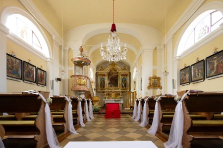 Photo for Wedding decoration of the church - Royalty Free Image