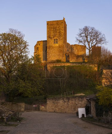 Photo for Brancion castle (Chateau de Brancion), Martailly-les-Brancion, Burgundy, France - Royalty Free Image