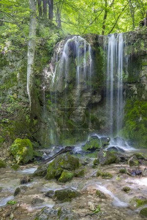 Foto de Hajsky waterfall, National Park Slovak Paradise, Slovakia - Imagen libre de derechos