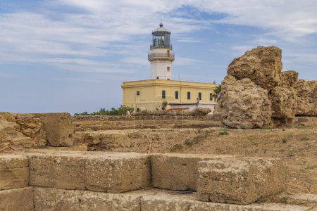 Photo for Lighthouse in Capo Colonna near Crotone, Calabria, Italy - Royalty Free Image