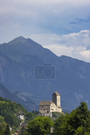 Foto de Castillo de Sargans, Cantón de St. Gallen, Suiza - Imagen libre de derechos