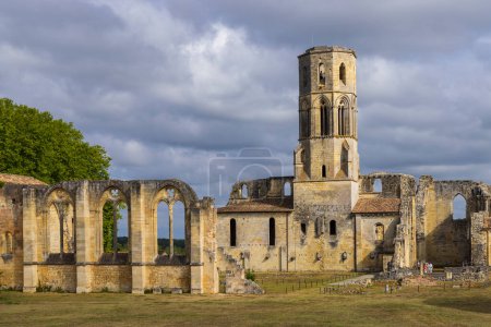 Photo for Grande-Sauve Abbey, UNESCO site, Benedictine monastery near La Sauve, Aquitaine, Gironde, France - Royalty Free Image