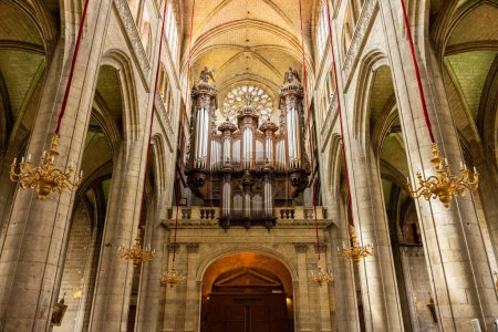 Photo for Auch Cathedral (Cathedrale Sainte-Marie d Auch), UNESCO site, Midi-Pyrenees, France - Royalty Free Image