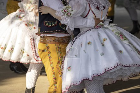 Foto de Detalle del traje popular, Rakvice, Moravia del Sur, República Checa - Imagen libre de derechos