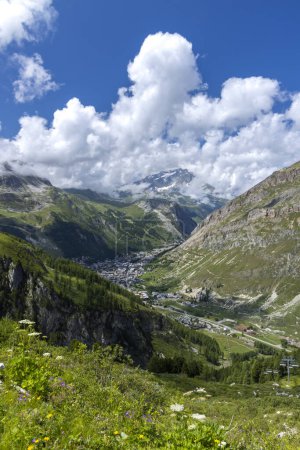 Photo for Landscape with Val d'isere, Savoy, France - Royalty Free Image