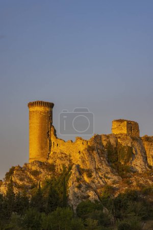 Photo for Chateau de lHers ruins near Chateauneuf-du-Pape, Provence, France - Royalty Free Image