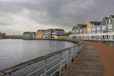 Photo for Modern residential architecture in Houten, The Netherlands - Royalty Free Image