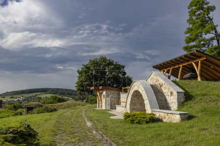 Photo for Wine cellar (Tufove pivnice), Velka Trna, Kosice country, Zemplin region, Slovakia - Royalty Free Image