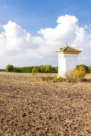 Téléchargez les photos : Chapelle du calvaire près de Jaroslavice, Région de Znojmo, République tchèque - en image libre de droit