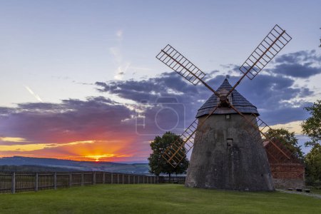Photo for Windmill Kuzelov, Southern Moravia, Czech Republic - Royalty Free Image