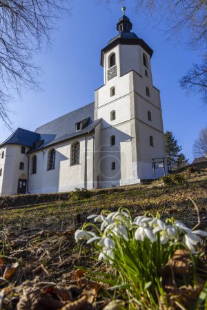 Téléchargez les photos : Eglise du Bon Pasteur, Podhradi près de As, Bohême occidentale, République tchèque - en image libre de droit