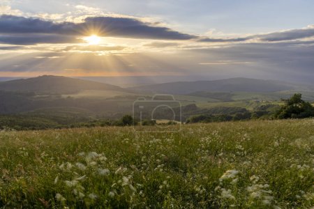 Téléchargez les photos : Paysage Kubikuv vrch près de Javornk et Nova Lhota, Carpates blanches, République tchèque - en image libre de droit