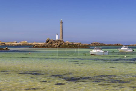 Téléchargez les photos : Phare de l'Île Vierge (Phare de Lile Vierge), Plouguerneau, Finistère, Bretagne, France - en image libre de droit
