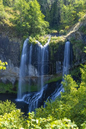 Photo for Waterfall Cascade de la Beaume near Agizoux, Haute-Loire, France - Royalty Free Image