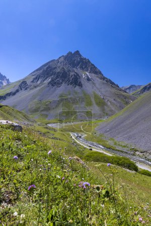 Photo for Landscape near Col du Galibier, Hautes-Alpes, France - Royalty Free Image
