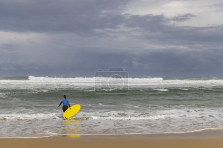 Foto de Plage Nord beach, Mimizan, Nueva Aquitania, Francia - Imagen libre de derechos