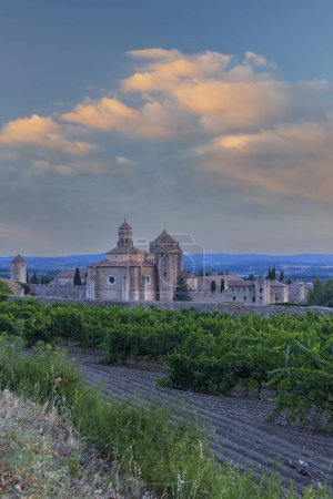 Photo for Royal Abbey of Santa Maria de Poblet, cistercian monastery, Catalonia, Spain - Royalty Free Image