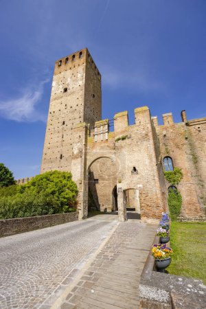 Ancient walls of Montagnana, Padova province, Veneto, Italy