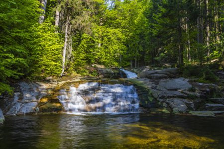 Photo for Waterfall Mumlava near Harachov, Giant Mountains (Krkonose), Eastern Bohemia, Czech Republic - Royalty Free Image