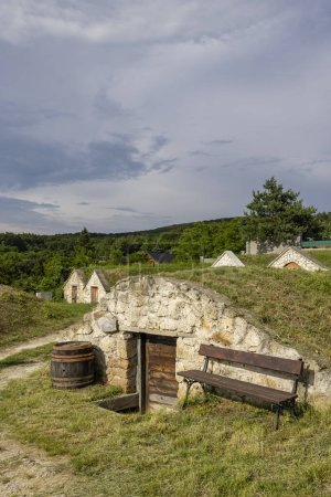Photo for Wine cellar (Tufove pivnice), Velka Trna, Kosice country, Zemplin region, Slovakia - Royalty Free Image