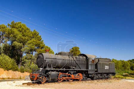 Foto de Motor de vapor, las minas de cobre más antiguas del mundo, Minas de Riotinto, España - Imagen libre de derechos