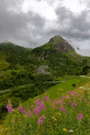 Photo for Landscape near Route des Grandes Alpes, Savoy, France - Royalty Free Image