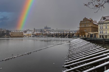 Foto de Vista del puente de Carlos, Praga - Imagen libre de derechos