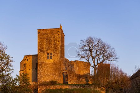 Téléchargez les photos : Château de Brancion (Château de Brancion), Martailly-les-Brancion, Bourgogne - en image libre de droit