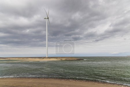 Wind turbines on edge of  national park Oosterschelde, Domburg - Vrouwenpolder