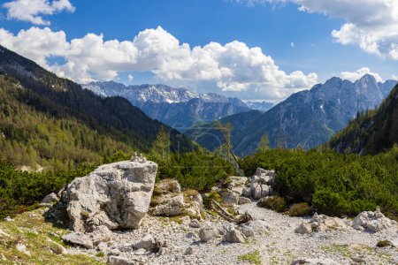 Landschaft bei Vrsic, Triglavski Nationalpark, Slowenien