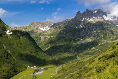 Photo for Landscape near Sustenpass with high alpine road, Innertkirchen - Gadmen - Royalty Free Image
