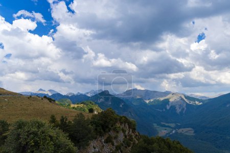 Typical  landscape near Portillo de Eraize and Col de la Pierre St Martin, Spanish French border in the Pyrenees, Spain