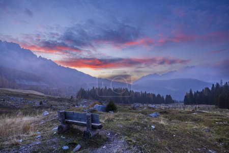 Paysage près de Sella di Razzo et Sella di Rioda pass, Alpes Carniques, Frioul-Vénétie Julienne, Italie
