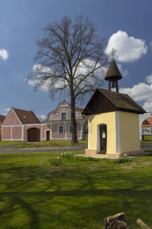 Téléchargez les photos : Réserve de monuments du village Male Chrastany (Sedlec - Male Chrastany), Bohême du Sud, République tchèque - en image libre de droit