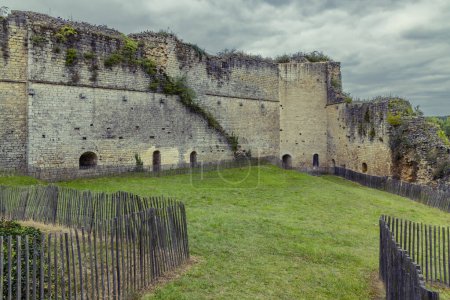 Chateau de Gencay ruins (Du Guesclin), departamento Vienne, Aquitania, Francia