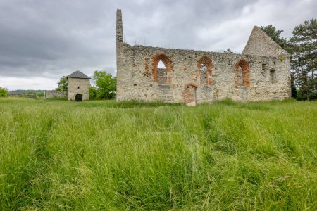 Téléchargez les photos : Haluzice, ruines de l'église romane, Slovaquie - en image libre de droit