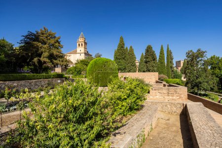 Téléchargez les photos : Alhambra, Generalife et Albayzin (Generalife y Albaicn de Granada), site UNESCO, Grenade, Andalousie, Espagne. - en image libre de droit