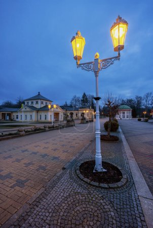 Frantiskovy lazne spa town during evening, UNESCO Patrimonio de la Humanidad, Bohemia Occidental, República Checa