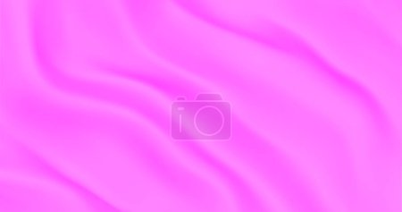 Ilustración de Rose colored flag. Luxurious pink smooth fabric background with waves. Wavy folds on a textile background. Rosy matte fabric flutters in the wind. Decoration element for design. Vector illustration - Imagen libre de derechos