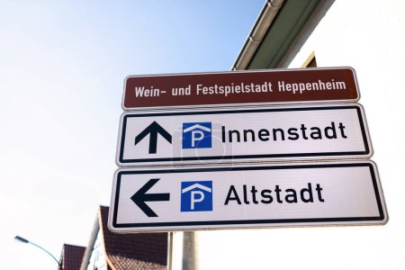 la histórica ciudad alemana de heppenheim signos de la ciudad